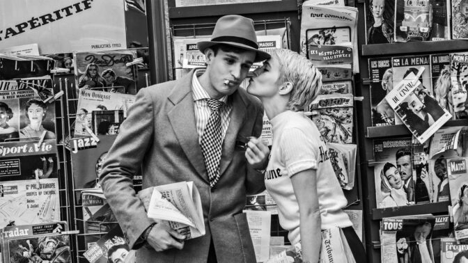 Guillaume Marbeck og Zoey Deutch spiller Godard og Jean Seberg.