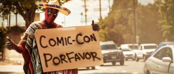 Deadpool haiker til San Diego for ingenting - med mindre han har tenkt å snike seg inn og forstyrre DC, selvfølgelig!