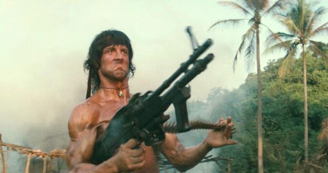 Stallone i sin ikoniske rolle.