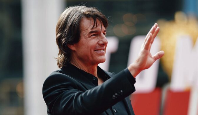 Tom Cruise på gallapremieren.