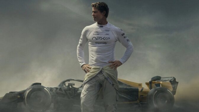 Brad Pitt er klar for racing.