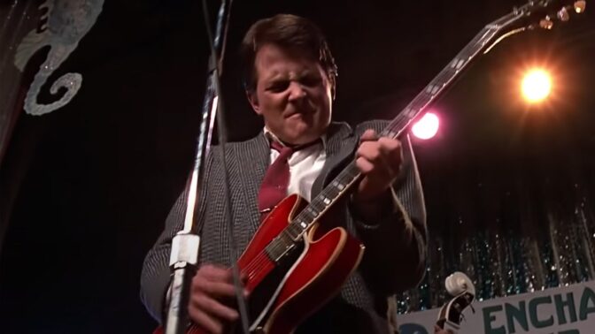 Michael J. Fox i "Tilbake til fremtiden".