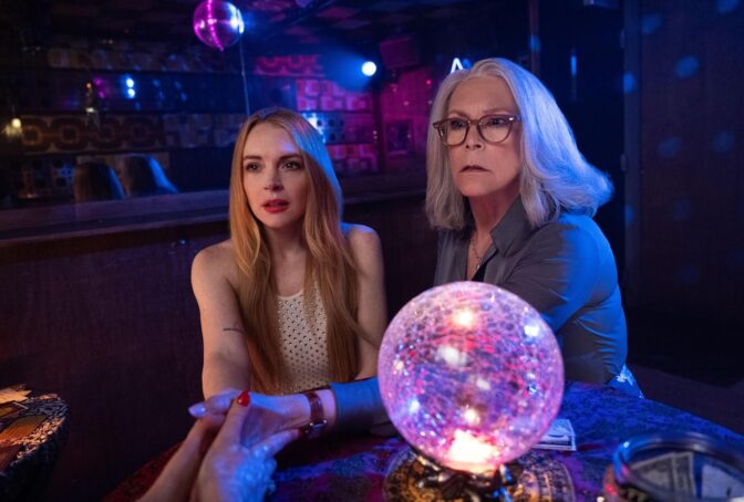Lindsey Lohan og Jamie Lee Curtis i "Freakier Friday"