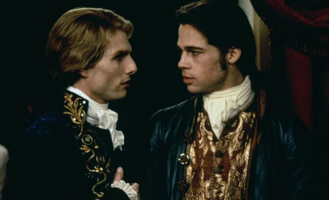 Tom Cruise og Brad Pitt i "En vampyrs bekjennelser" fra 1994.