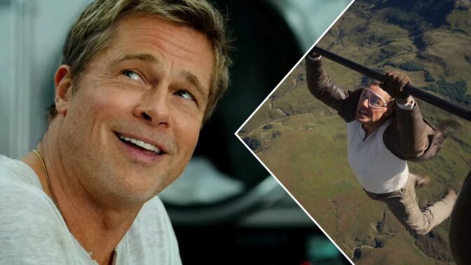 Brad Pitt i "F1" og Tom Cruise fra "Mission: Imposible - The Final Reckoning".