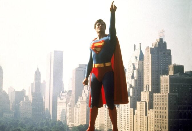 Christopher Reeve som Supermann.