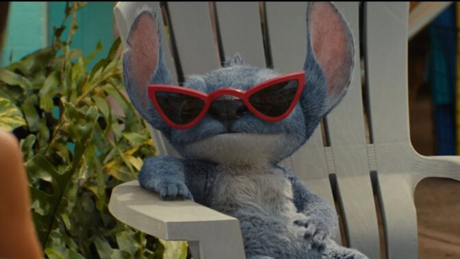 Stitch er fornøyd med livet.