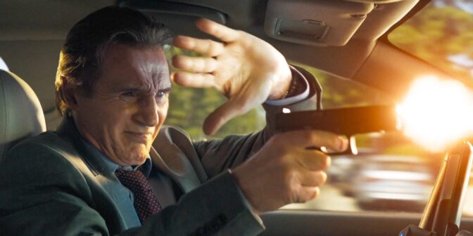 Liam Neeson lar aldri pistolen ligge hjemme.