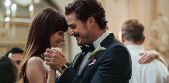 Dakota Johnson og Pedro Pascal i "Materialists".