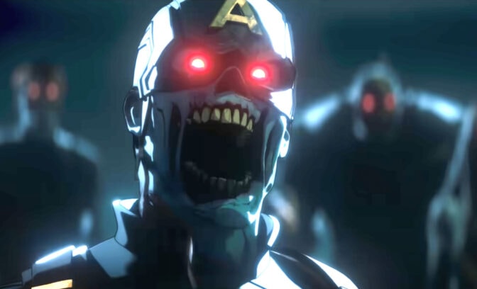 Captain America som zombie.