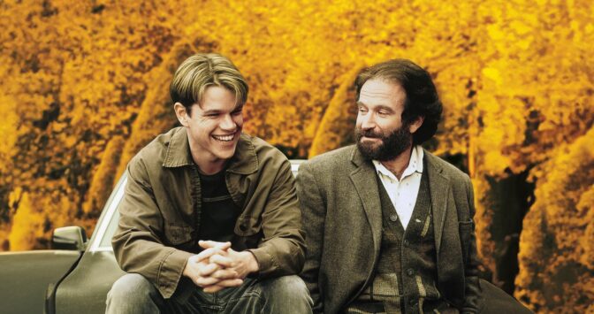 Matt Damon og Robin Williams i den fantastiske filmen «Good Will Hunting»
