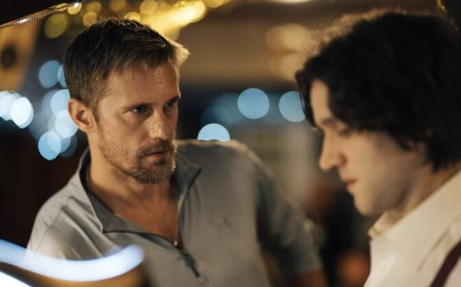 Alexander Skarsgård i «Pillion»