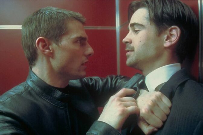 Tom Cruise og Colin Farrell i "Minority Report".