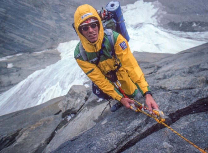 Dag Kolsrud fra sin første klatretur i Trongo- massivet i 1984.