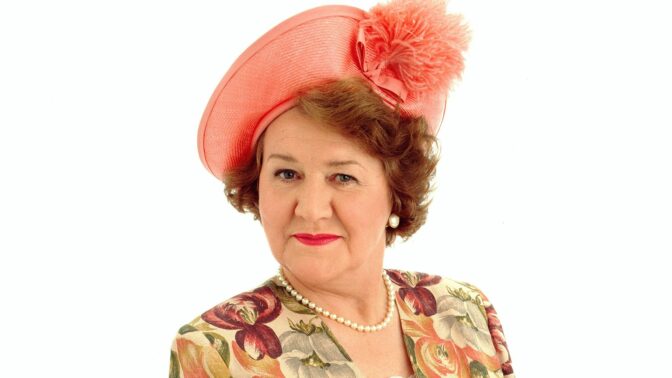 Patricia i rollen som Hyacinth.