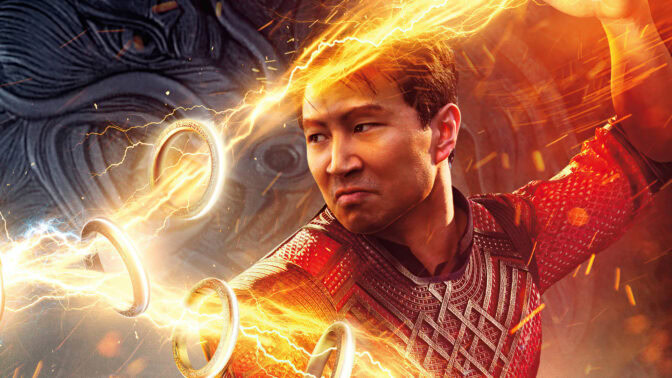 Simu Liu i "Shang-Chi og legenden om de ti ringene".