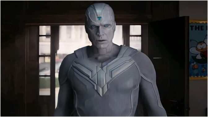 Paul Bettany som White Vision i "WandaVision".