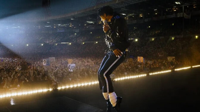 Jaafar Jackson som Michael Jackson i "Michael".