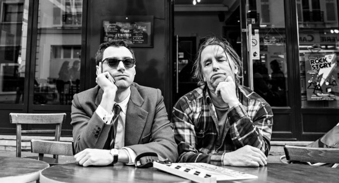 Linklater på settet.