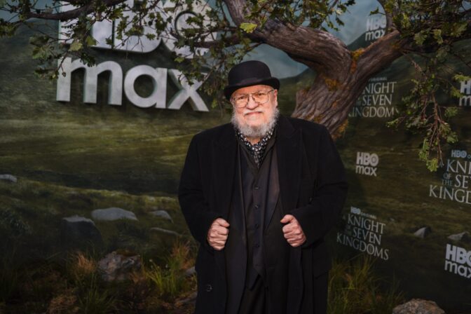 George R.R. Martin deltok på den tyske gallapremieren.
