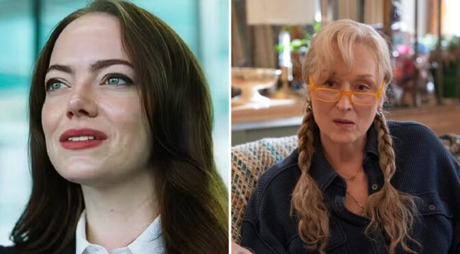Emma Stone og Meryl Streep.