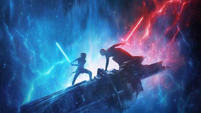 Rey og Kylo Ren duellerer i «The Rise of Skywalker»