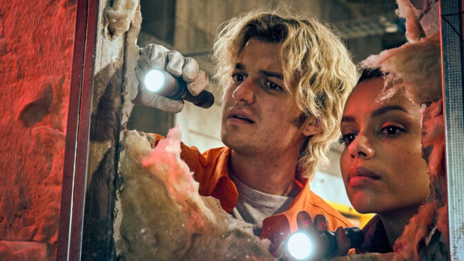 Joe Keery og Georgina Campbell i «Cold Storage».