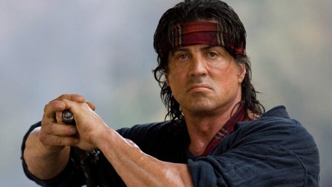 Sylvester Stallone i "Rambo".