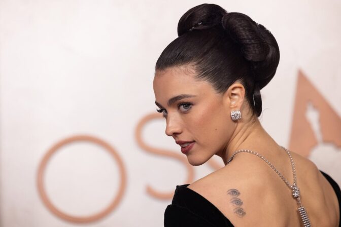 Margaret Qualley på Oscar-utdelingen.