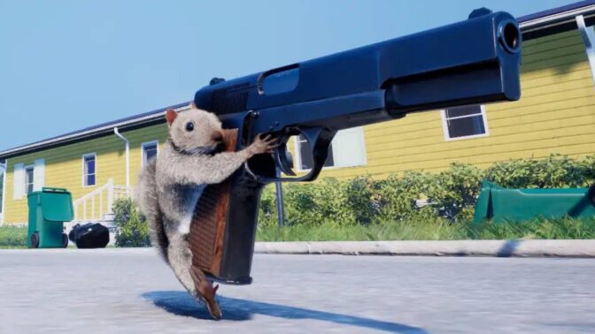 «Ekorn med pistol».