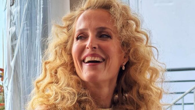 Gillian Anderson i Cannes.