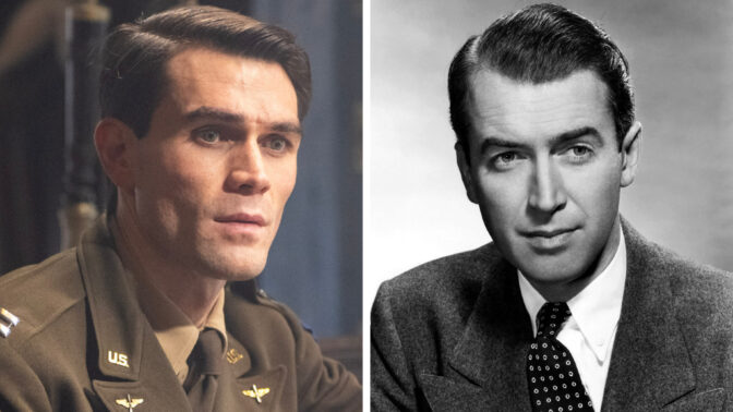 KJ Apa som James Stewart og James Stewart som James Stewart.