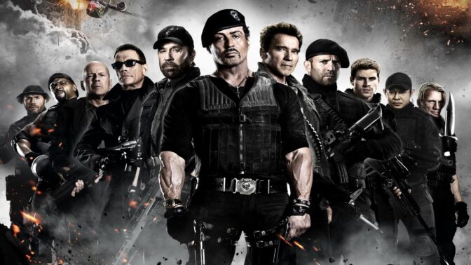 «Expendables», den gamle versjonen med menn.