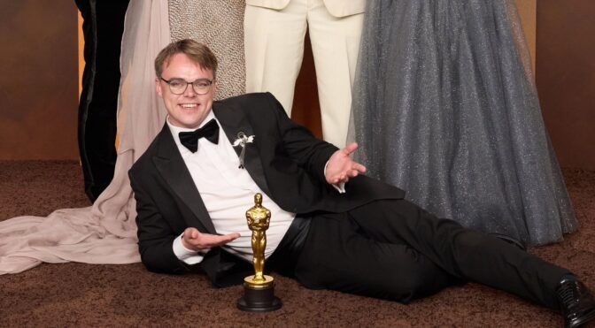 Talankin med sin Oscar.