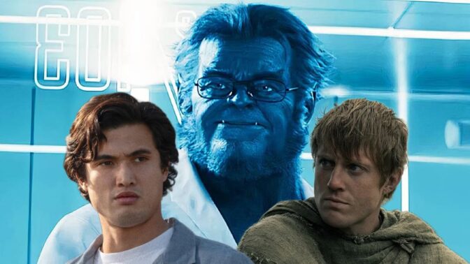 Charles Melton, Kelsey Grammer og Peter Claffey (bildet er en fotomontasje).