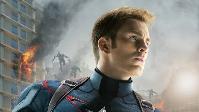Chris Evans som Steve Roges, alias Captain America.