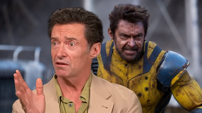 Hugh Jackman og Wolverine (bildet er en fotomontasje).