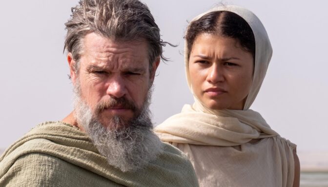 Matt Damon og Zendaya snakker engelsk.