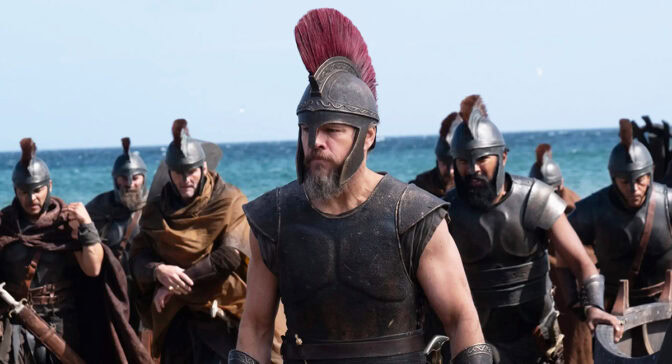 Matt Damon som Odysseus i Christopher Nolans nye epos.