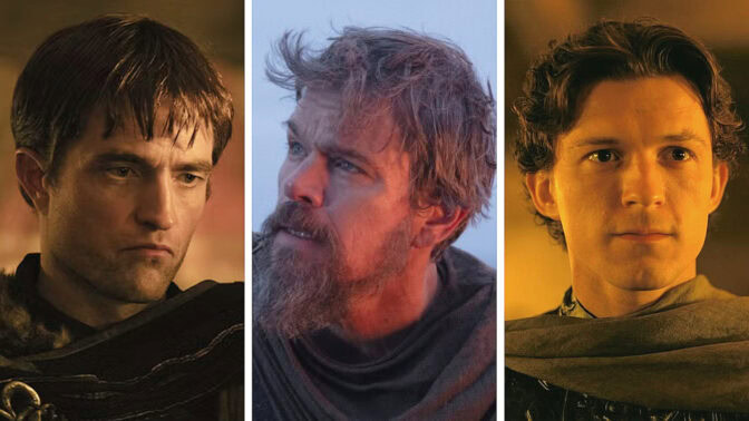 Robert Pattins, Matt Damon og Tom Holland.