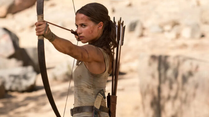 Lara Croft i aksjon....
