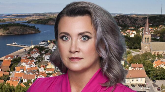 Camilla Läckberg over Fjällbacka.