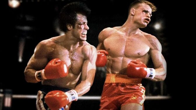 Stallone møtte Dolph Lundgren i «Rocky IV».