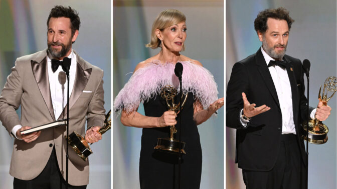 Tre av nattens Emmy-vinnere.