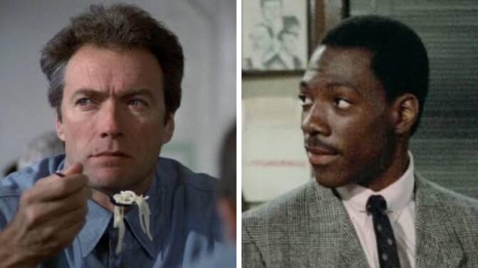 Clint Eastood i «Flukten fra Alcatraz» og Eddie Murphy i «48 timer»